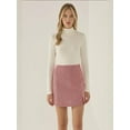 thumbnail image 3 of Solid Mini Slit Skirt, 3 of 6