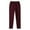 Wine, variant on Dagugfen Mens Pants Elastic Waist Drawstring Fitted Comfy Solid Color Workout Running Trousers Fall Winter
