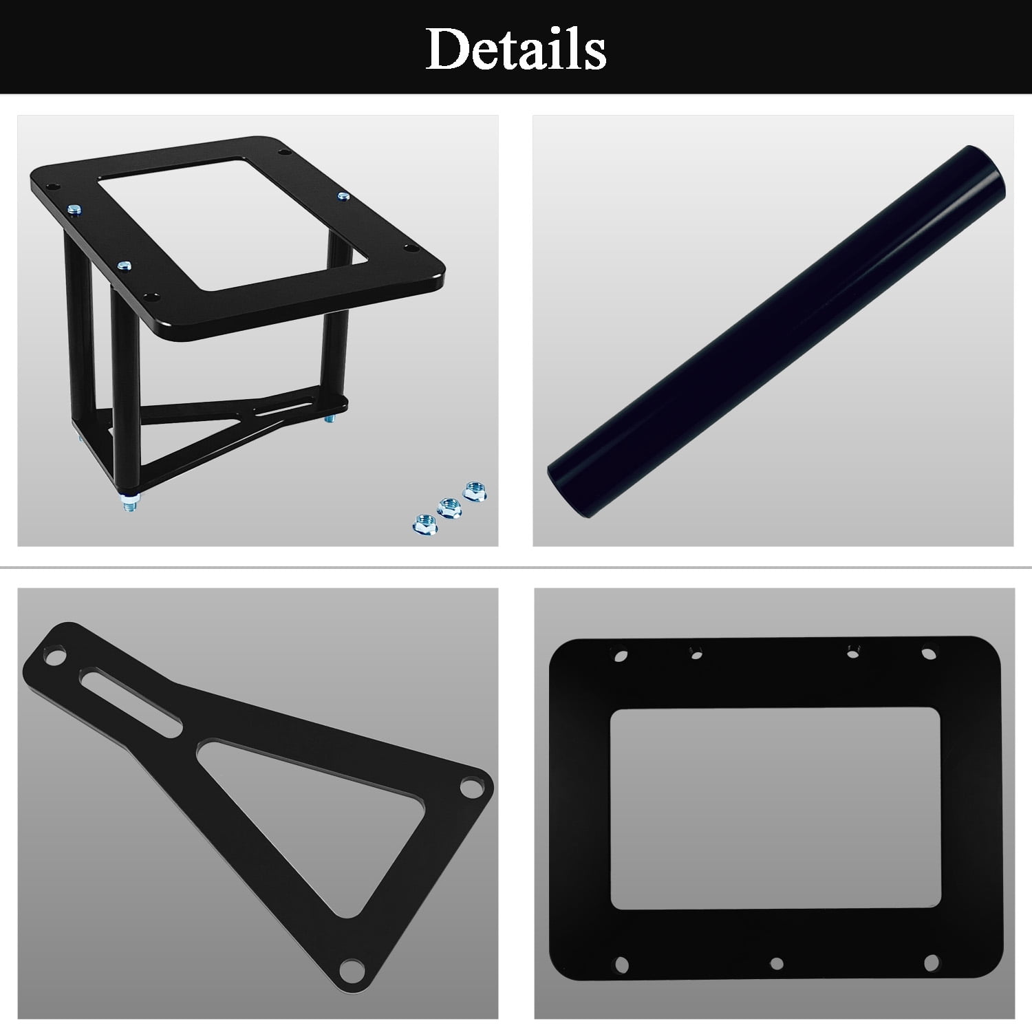 Universal Battery Tray Hold Down Trunk Battery Relocation Box Billet Aluminum For Optima Race Racing Mount Red Yellow Blue Top 34 34/78, D34 D34/78, 34M D34M Battery Mount