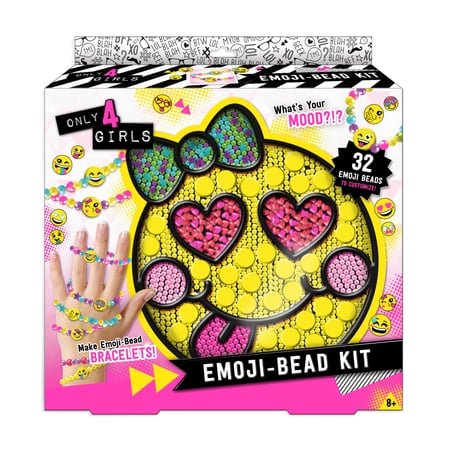 Kit de cuentas Only 4 Girls Emoji con 1,000 cuentas y stickers