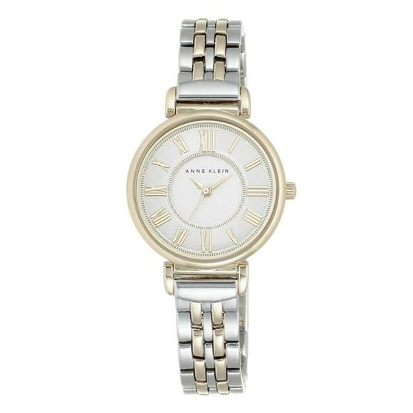 Anne Klein AK-2159SVTT Montre Bracelet Bicolore pour Femme avec Cadran à Chiffres Romains