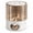 gray-L, variant on Rotating Dry Food Dispenser, 6-Compartment Countertop Grain Storage Bin with Measuring Cup