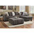 thumbnail image 1 of Chelsea Home Furniture Melinda Bennington Gunmetal L-shape Sectional, 1 of 2
