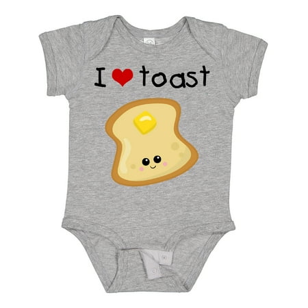 

Inktastic I Love Toast Gift Baby Boy or Baby Girl Bodysuit