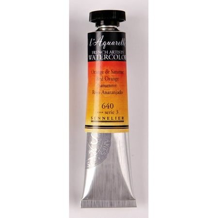 UPC: 3046450117179 | Sennelier French Artists Watercolor 21ml Tube Red Orange S3