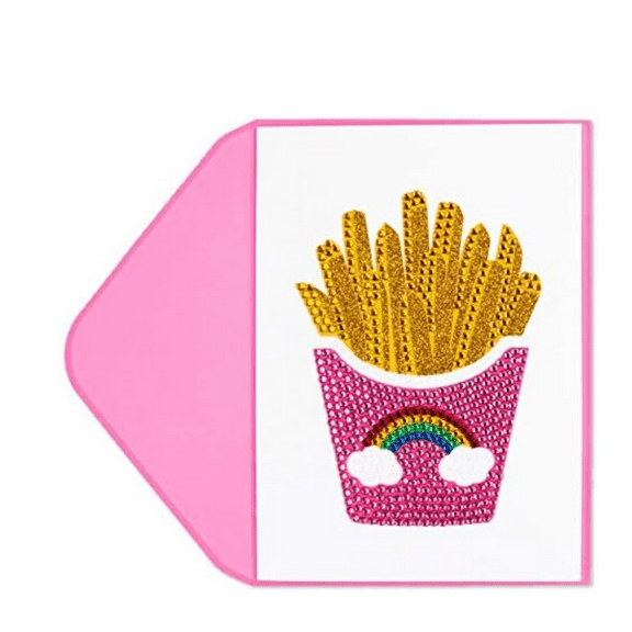 Papyrus Judith Leiber Birthday Card- French Fries