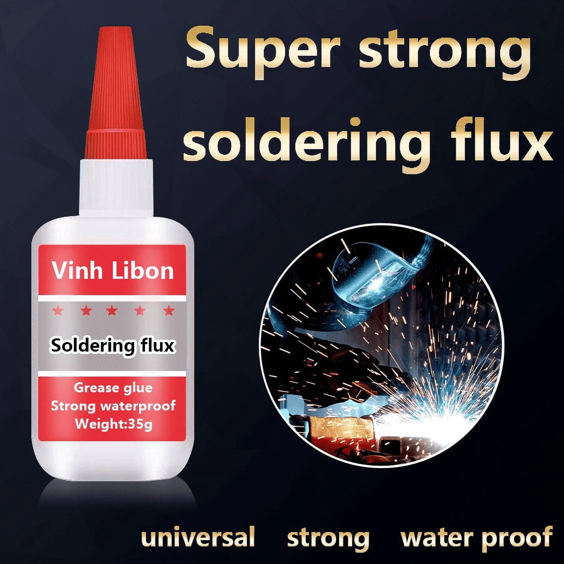 8 Count High Strength Oily Welding Adhesive Glue Set, 1.69oz Each Universal Super Bond Glue, Quick Dry Waterproof Craft Glue for Daily Multi-Surface Use