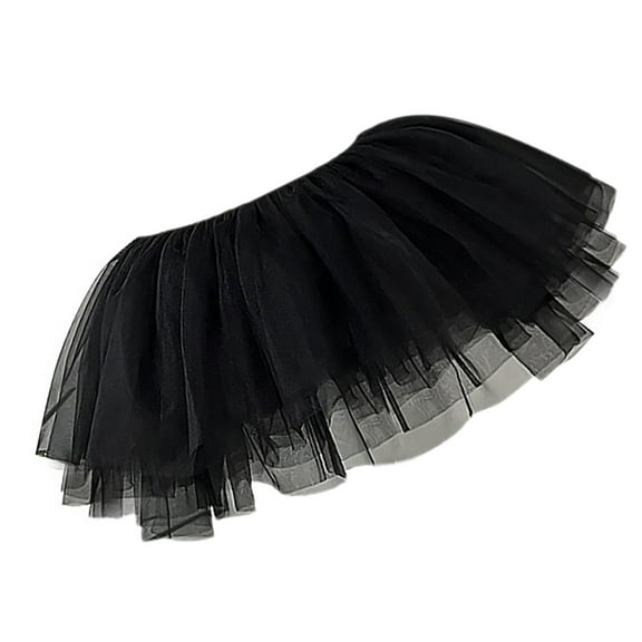 Yokua Women 6 Layer 28cm Ruffled Tulle Short Tutus Skirt Petticoat for Party Costume