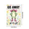 thumbnail image 4 of Joocar Go Away Frog In Cowboy Hat Garden Flag For Spring Summer Home Outdoor Garden Yard Door Decor 12x18 Inch, 4 of 5