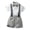 Light Gray, variant on Grblisyd Boys Pants Sets Short Sleeve Shirt Shorts Bow Tie Suspenders Kids Gentleman Outfits