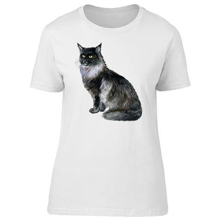 Teeblox Longhair Maine Coon Cat Tee Women S Image By