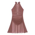 thumbnail image 4 of MSemis Women's Lyrical Dance Costume Modern Contemporary Dance Dress Dusty Pink S, 4 of 6