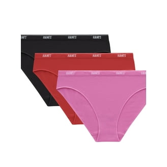 Hanes Originals Women's Seamless Rib Hi-Leg Bikini Underwear, 3