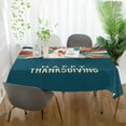thumbnail image 6 of Coolnut Thanksgiving Turkey Tablecloth, Waterproof Washable Polyester Square Table Cover, Durable Tablecloth for Kitchen Dining Table Party Decor, 54"X 72", 6 of 7