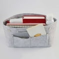 thumbnail image 3 of SPRING PARK Pockets Tote Bag Organiser Insert Pouch Felt Handbag Liner Travel Cosmetic Bag, 3 of 8