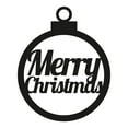 thumbnail image 3 of Merry Christmas Ornament Themed Laser Cut Solid Steel Decorative Home Accent Wall Sign Hanging, 3 of 3