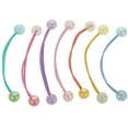 thumbnail image 1 of unbranded 14Pcs Assorted Color Double Ball Elastic Ponytail Holders Decorative Hair Ties for Parties, 1 of 6