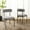 Gray / Black, variant on Safavieh Andrean Modern Metal and Fabric Dining Side Chairs, Black / White / Gray (Set of 2)