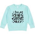 thumbnail image 2 of Inktastic I Love My Dad Snow Much Toddler Sweatshirt, 2 of 4