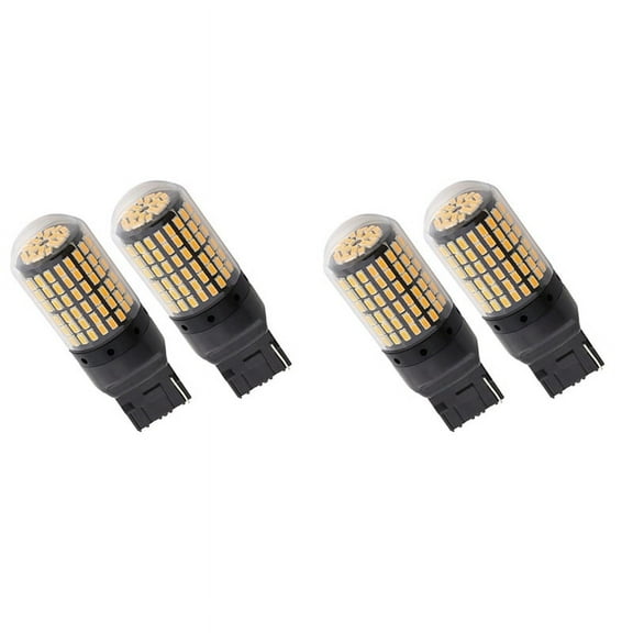 4X 7440 Canbus Super Bright Error Free LED Bulb T20 W21W 144 SMD for Reverse Tail Turn Signal Light