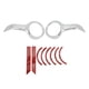 thumbnail image 1 of 1 par de luces antiniebla, cubierta decorativa, anillo adhesivo embellecedor de bisel para Gold Wing GL 1800 GL 1800 DCT Tour, 1 of 5