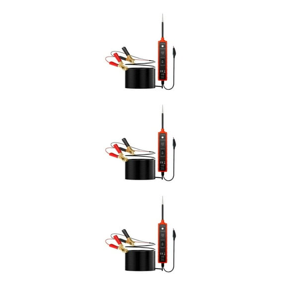 Ruiboury Premium Car Electrical Circuit Tester for Power Probe Diagnostic Tool Test Device 6-24V Durable and Efficient Automotive System Type1 3Set