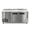 thumbnail image 6 of 71 in. Two Door Commercial Pizza Prep Refrigerator in Stainless-Steel (KM-RPPS-2DSS), 6 of 10