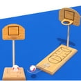 thumbnail image 3 of Wood Desktop Basketball Toy Mini Fun Basketball Game Toy for Kid Child Baby, 3 of 7