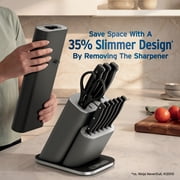 Ninja NeverDull Razor-Sharp 13-Piece Knife System with Removable Sharpener, Laser-Cut Blades, NK12013BK1, Black