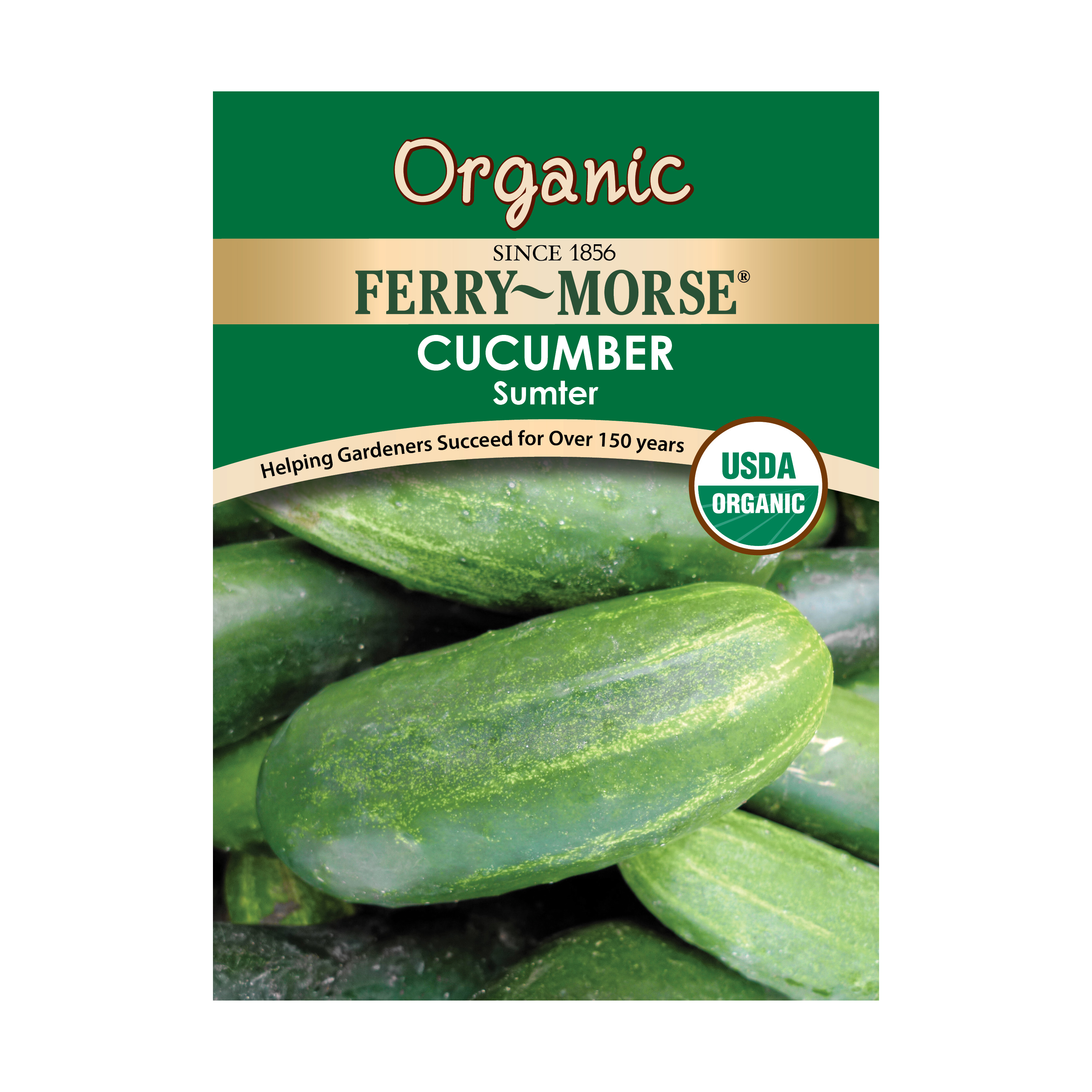 Ferry-Morse Organic Sumter Cucumber Seeds - Since 1856, Non-GMO