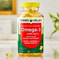 thumbnail image 5 of Spring Valley Proactive Support Omega-3 Fish Oil Dietary Supplement Softgels for Heart/General/Brain Health, 1000 mg, 180 Count, 5 of 12
