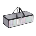 thumbnail image 2 of Stackable Hat Organizer for Baseball Caps, Hat Storage Bag with 2 Carry Handles for Closet Moisture & Dust Proof, Hat Racks Holder Organizer Case for Closet Hold 40 Caps (1 Pc-black), 2 of 5