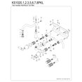 thumbnail image 6 of Kingston Brass KS1028PKL Duchess Two-Handle Wall Mount Roman Tub Faucet, Brushed Nickel, 6 of 8