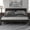 Queen Espresso, variant on Jopath Twin Platform Bed Frame with Headboard, Wood Bed Frame with Wood Slat Support for Teen and Adult White