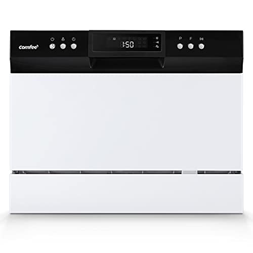 Comfee 6Place Setting EnergyStar Compact Countertop Dishwasher with 8