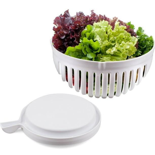 Ensalad Cutter Bowl Soluciones de cocina Fast Fruit Vegetable Salad Chopper Bowl Fresh Salad Slicer TV Direct saladcutterbowl