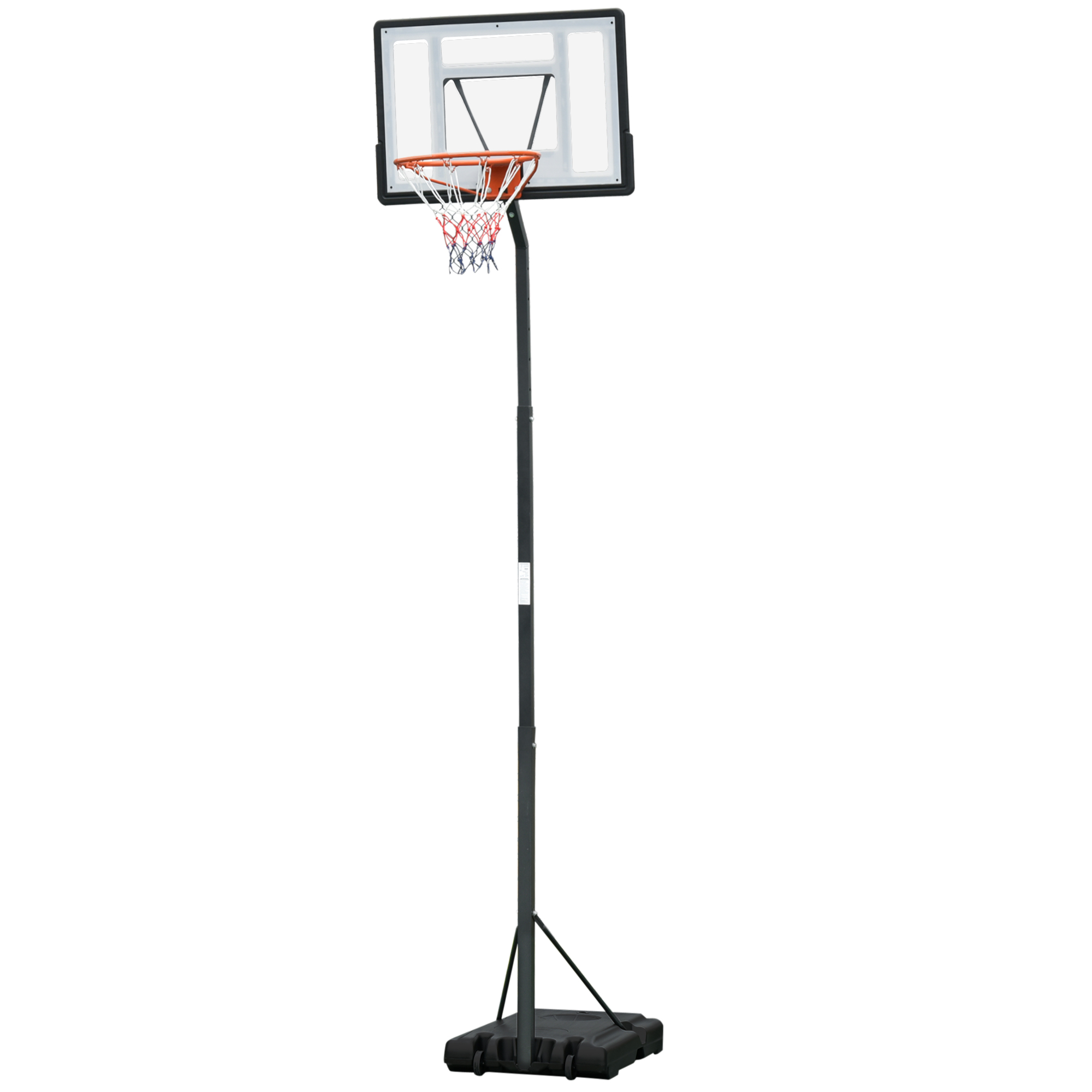 Anself Basketball Hoop Freestanding Height Adjustable Stand with