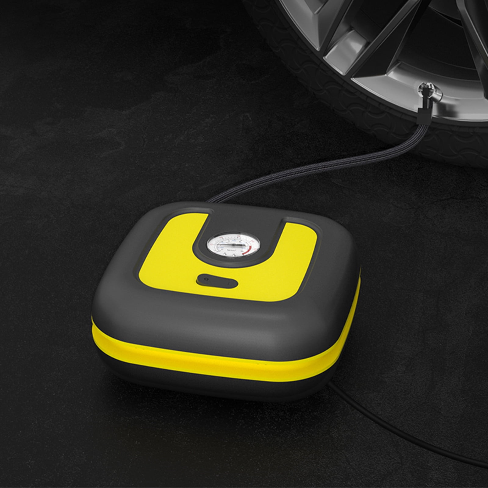 RnemiTeamo Deals！Tire Inflator Portable Air Compressor Air Pump For