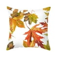 thumbnail image 1 of Dsscvnef Ensemble de Citrouilles Automne, Coussin Décoratif en Lin Imprimé Feuille d'Érable, 1 of 3