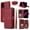 Red, variant on Dswteny Argyle Wallet Case for T-Mobile Revvl V+ 5G with Wrist Shoulder Strap Flip Credit Cell Phone Cover for Tmobile RevvlV+ +5G T Mobile Revell V+5G TCL Revel V + Plus G5 2021 Women Girls White