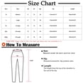 thumbnail image 3 of Plebaso Pants for Women Casual Solid Color Elastic Waist Cotton Linen Wide Leg Pants Women's Nine-point Lounge Pants, 3 of 4
