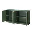 thumbnail image 6 of Aukfa 59" Modern Sideboard Cabinet, Wood Storage Credenza & TV Cabinet with 6 Fluted Doors for Living Room/Dining Room,Green, 6 of 8