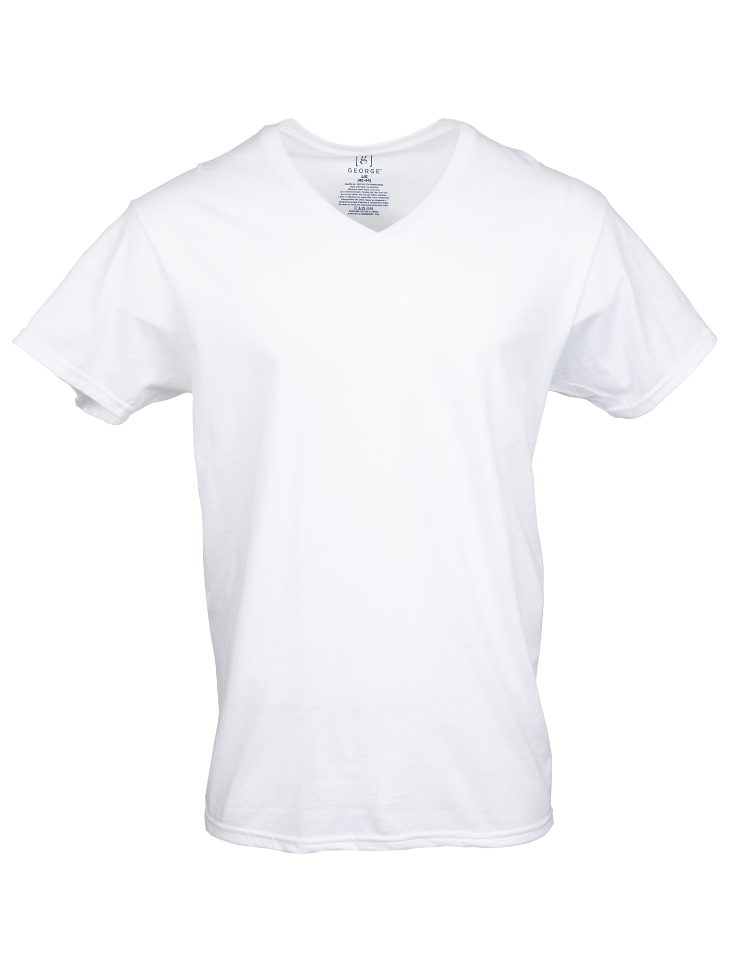 George Men's V-Neck T-shirts, 6-Pack