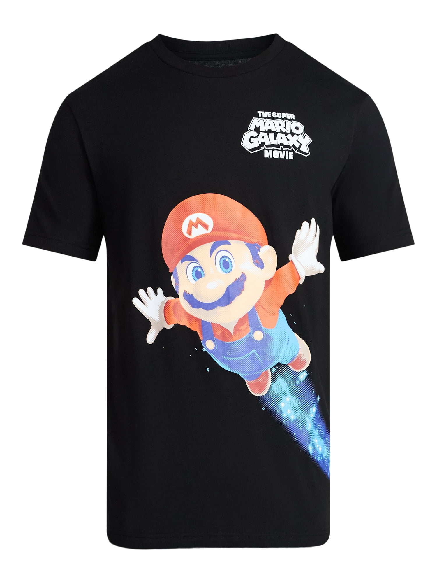Super Mario Men's and Big Men's Let's Go Graphic Tee with Short Sleeves, Sizes XS-3XL