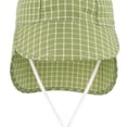 thumbnail image 4 of ROHUUQUE Kids Sun Hats UV Protection Wide Brim Boonie Hat Breathable Mesh Foldable Neck Flap Hat for Outdoor Green, 4 of 7