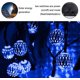 thumbnail image 3 of Guirnaldas de luces tipo globo, 6,5 m, 30 luces LED impermeables, luces estrelladas para exteriores, luces de cadena con energía solar, iluminación decorativa para el hogar, jardín,, 3 of 5