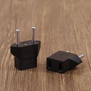 2Pcs European US AU EU US To EU/EU To US Plug Adapter Euro Travel Power Adapter Plug Outlet Converter Socket