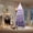 Purple Gradient, variant on Festisoul 6ft Pre-Lit Pencil Christmas Tree, Slim Artificial Christmas Tree with String Lights, Skinny Xmas Tree Holiday Decoration for Home, Office, Green Gradient