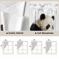 thumbnail image 5 of Funny Panda Swag Valances for Windows 2 Pack, Kitchen Window Curtains 36 Inch Length, Cute Art Fun Lovely Animals on Toilets Privacy Swag Curtains for Living Room/Bathroom with Rod Pocket 36"x36", 5 of 8