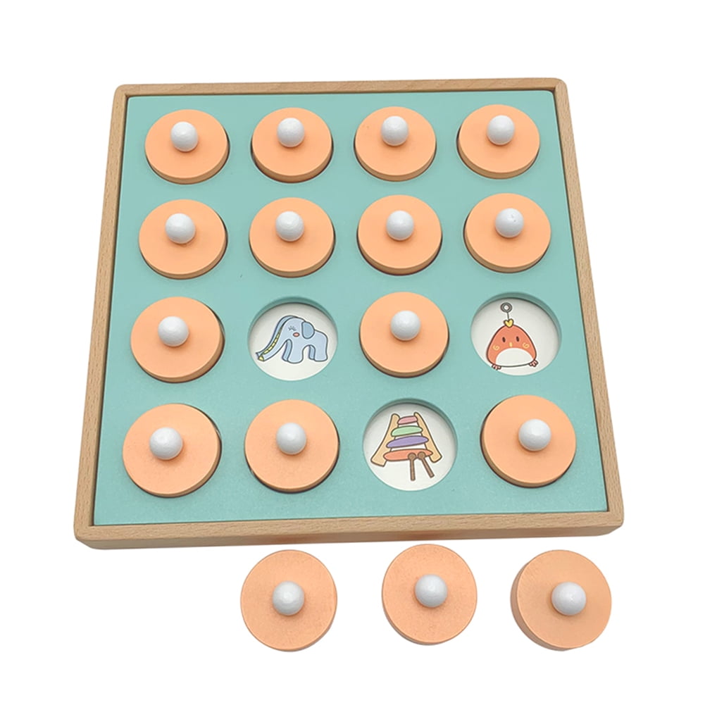 Alextreme Kids Wooden Memory Match Chess Game Children Early Educational 3d Puzzles Walmart Com Walmart Com